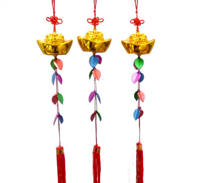 挂件 金元宝 中国结彩色树叶厂家直批！！！ 