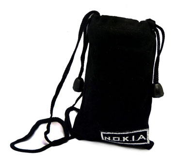 批发黑色多功能棉制储物袋 手机袋 硬币袋