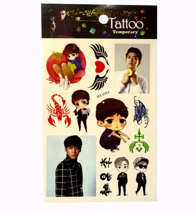 新品发布 明星卡通纹身贴厂家直批