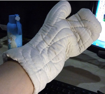 纯棉隔热手套 烤面包箱手套 微波炉手套 （单只）