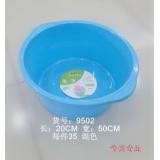厂家直批槊料盆 加强加厚大号盆 带把手盆(9502)