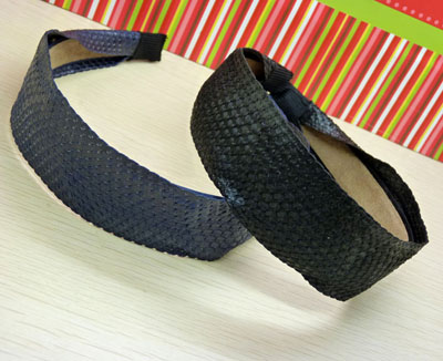 新款优质皮制发箍 头饰批发