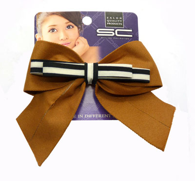 批发蝴蝶结发夹 布制发夹颜色鲜艳压夹
