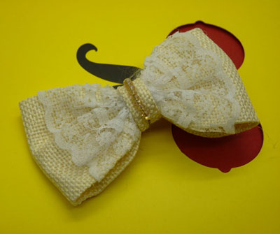 小蝴蝶结发夹 蕾丝发夹 厂家直批