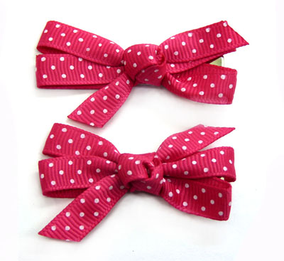 一对布工艺蝴蝶结发夹 儿童发夹火爆热销中