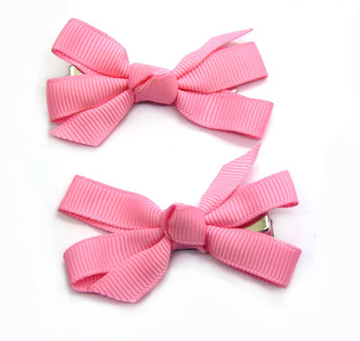 一对布工艺蝴蝶结发夹 儿童发夹火爆热销中