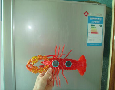 工艺品24.5cm大号龙虾仿真冰箱贴