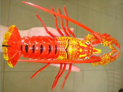 工艺品24.5cm大号龙虾仿真冰箱贴