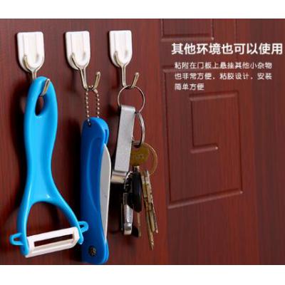 多功能白色强力粘胶挂钩 满足各种使用条件 