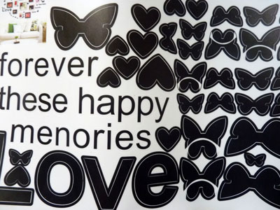 新款时尚家居墙壁装饰贴 （50*22.5cm）厂家直批