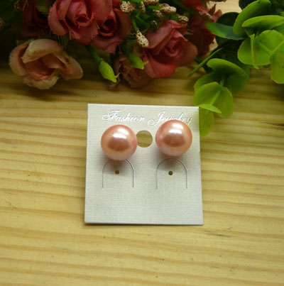 时尚水晶珍珠耳钉 百搭款防过敏耳钉10mm