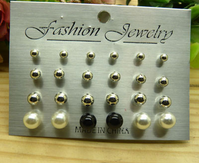 精品耳饰 时尚组合耳钉百搭款耳钉耳饰批发