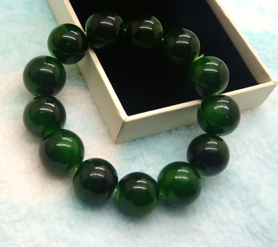 12mm仿真天然水晶珠手链 颜色鲜艳逼真手链手饰批发