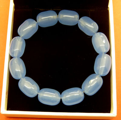 14mm*8mm椭圆形珠手链 高仿玉石精灵剔透手链首饰批发