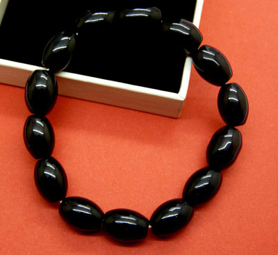 14mm*8mm椭圆形珠手链 高仿玉石精灵剔透手链首饰批发