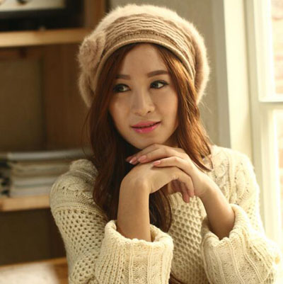 秋冬季到来全国最低价 女款兔毛蓓蕾帽 爆款时尚蓓蕾帽厂家直批