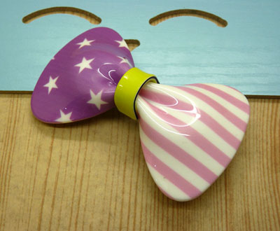 全国最低价批发 正品（梦之恋）淑女蝴蝶结亚克力压夹