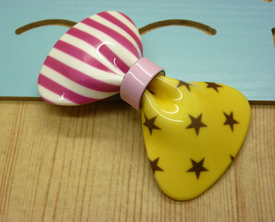 全国最低价批发 正品（梦之恋）淑女蝴蝶结亚克力压夹