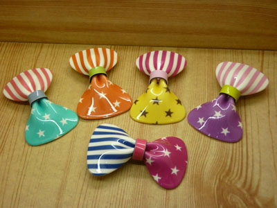 全国最低价批发 正品（梦之恋）淑女蝴蝶结亚克力压夹