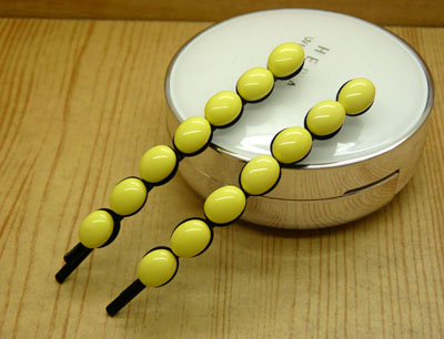 全网最低价批发正品（梦之恋）新款火爆一字豆豆对夹 爱心对夹发饰批发（大号）