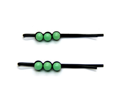 全网最低价批发（梦之恋）可爱一字豆豆对夹米粒对夹发饰批发（小号）