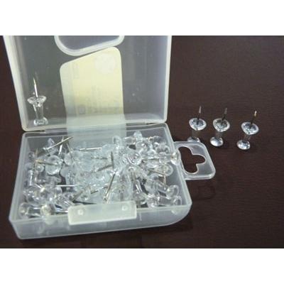 厂家直供35只装21MM透明工字钉 办公用品