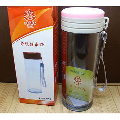 帝悦健康杯D-8健康环保双层玻璃保温杯