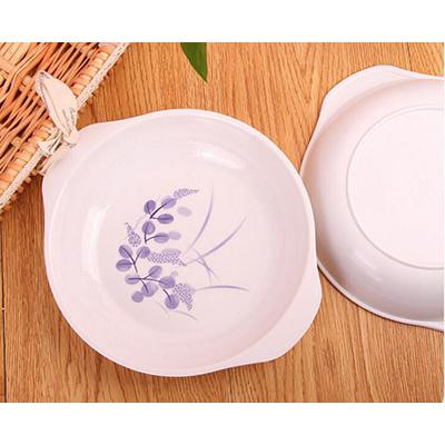 双耳仿瓷水果盘P713糖果零食盘子批发