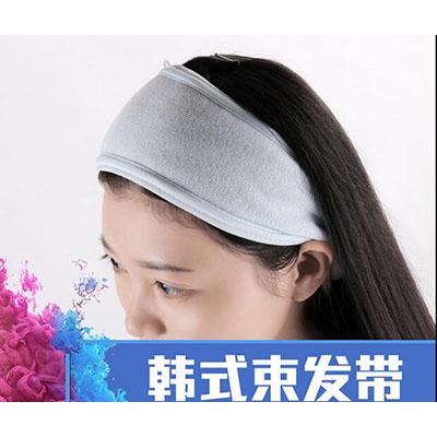 瑜珈吸汗魔术贴纯棉发箍 化妆洗脸韩式发带包头巾