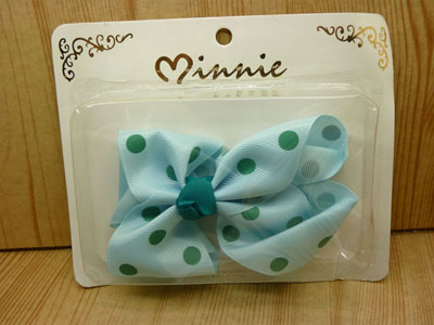 精装（大号）时尚布工艺蝴蝶结发夹发饰批发