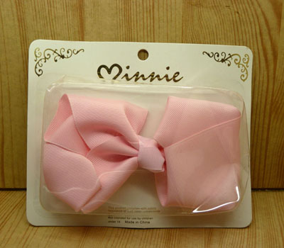 精装（大号）时尚布工艺蝴蝶结发夹发饰批发