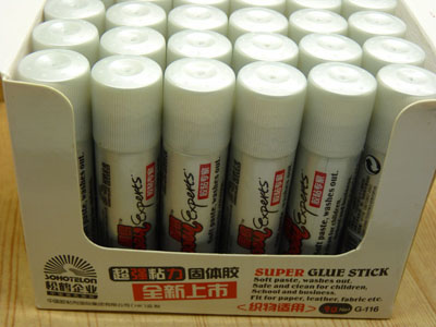 超粘性固体胶 彩色固体胶  红字体