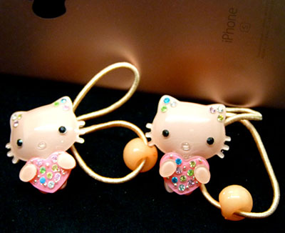 （一对）爆款爆卖正品梦之恋亚克力卡通皮筋 百款混搭发饰批发