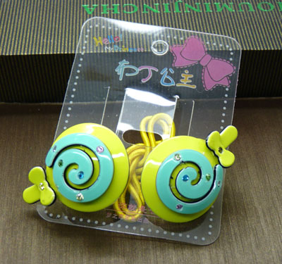 （一对）爆款爆卖正品梦之恋亚克力卡通皮筋 百款混搭发饰批发