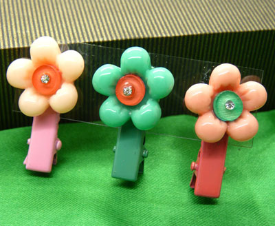 （3只装）全网最低价正品梦之恋亚克力发夹  棒棒糖花朵发饰批发