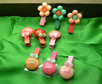 （3只装）全网最低价正品梦之恋亚克力发夹  棒棒糖花朵发饰批发