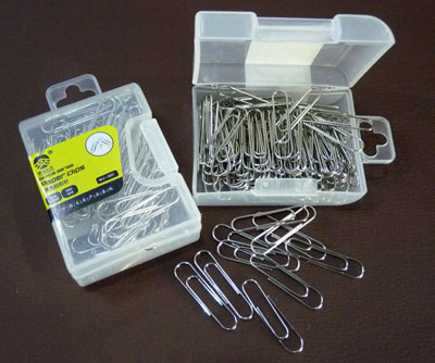 （100只装）金属33mm曲别针PVC盒装 办公必备用品7017