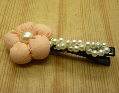 小清新花朵珍珠镶嵌女式发夹发饰批发