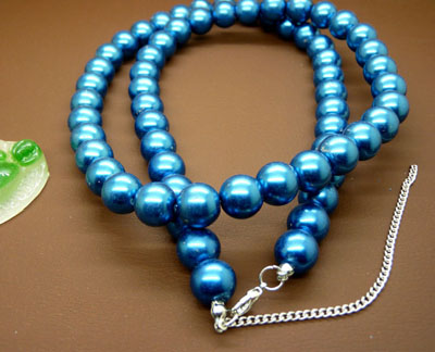 超低价5号10mm正圆 仿珍珠项链