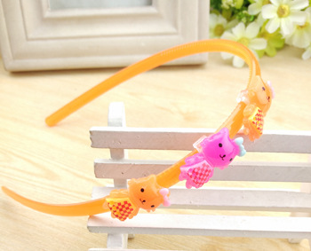 2元店发饰批发女童糖果亚克力可爱卡通头箍发卡