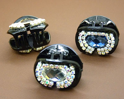 全网最低价新款亚克力钻石发夹	