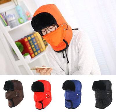 韩版男女士加长护脖防风加厚保暖冬季户外防冻雷锋帽