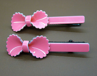 ☆☆一对装☆☆新款正品梦之恋少女蝴蝶结亚克力发夹发饰批发