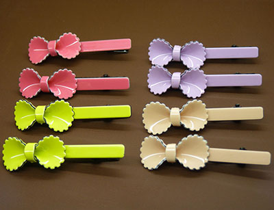 ☆☆一对装☆☆新款正品梦之恋少女蝴蝶结亚克力发夹发饰批发