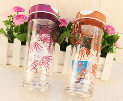 双业运动树纹水杯 塑料食品用PS健康水杯