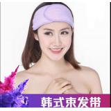 瑜珈吸汗魔术贴纯棉发箍 化妆洗脸韩式发带包头巾