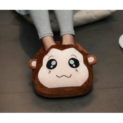 韩版暖脚鞋保暖棉拖混款