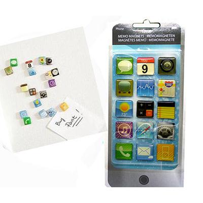 全国最低价创意iphone手机造型冰箱贴/磁铁/磁力贴 15个装