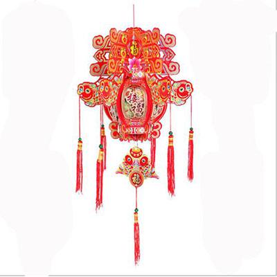 全网最低价批发时尚创意一对装小号新年装饰品灯笼挂件