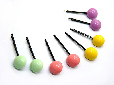 （一对装）最新韩款可爱卡通圆形儿童发夹发卡对夹 